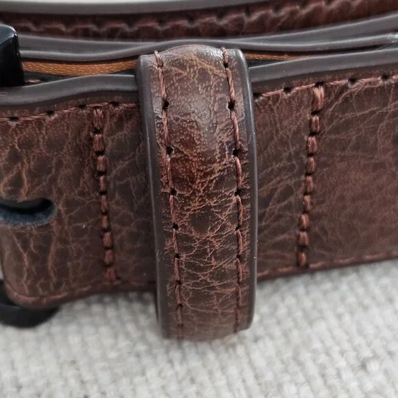 Brown Kermisant Leather Belt Classic design size 50 - Picture 11 of 12